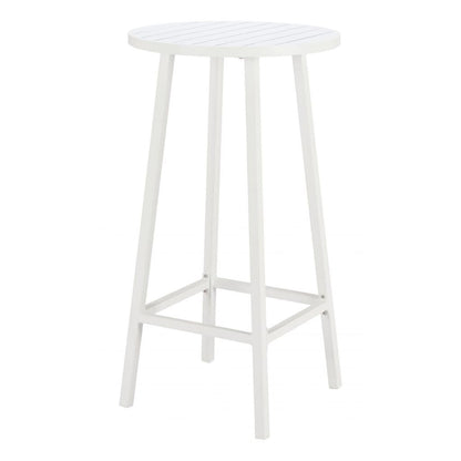 Ren Aluminum White Outdoor Bar Table