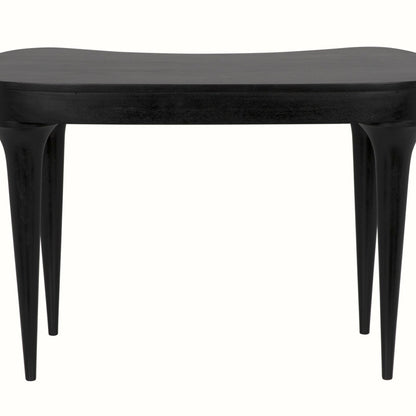 Rennie Desk Black Small Curved Desk-Home Office Desks-Noir-Sideboards and Things