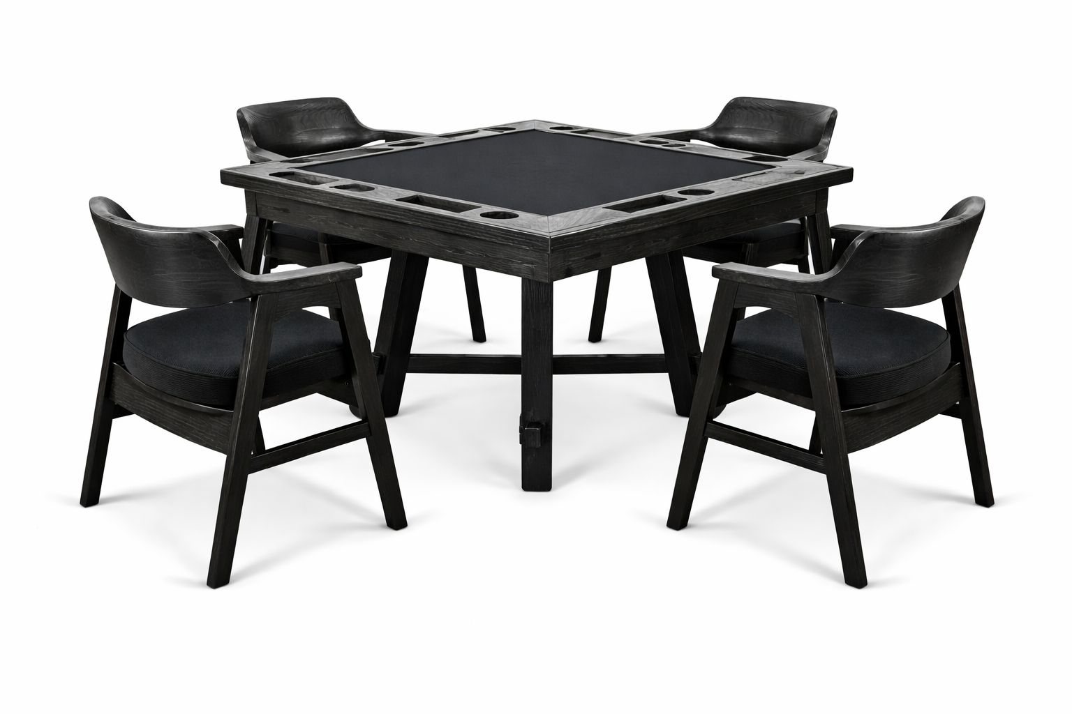 Sunny D Reno Wooden Black Poker Dining Set