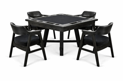 Sunny D Reno Wooden Black Poker Dining Set