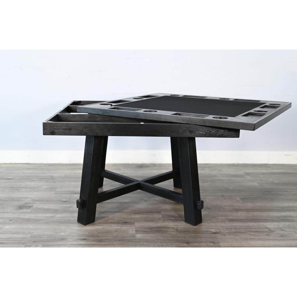 Sunny D Reno Wooden Black Poker Dining Set
