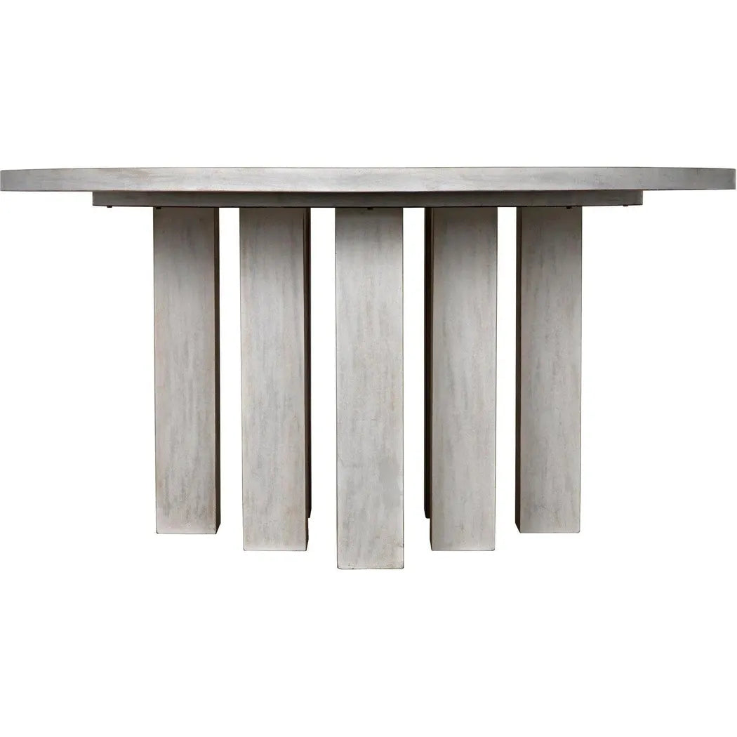 Resistance Dining Table, White Wash