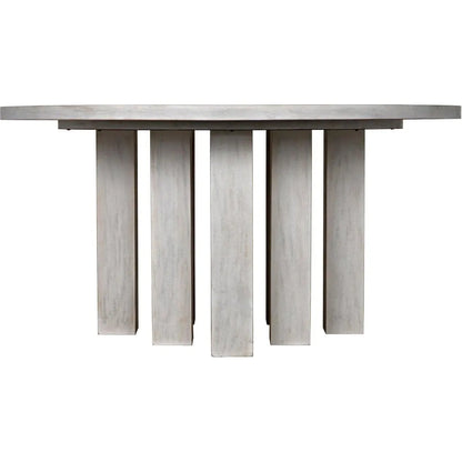 Resistance Dining Table, White Wash