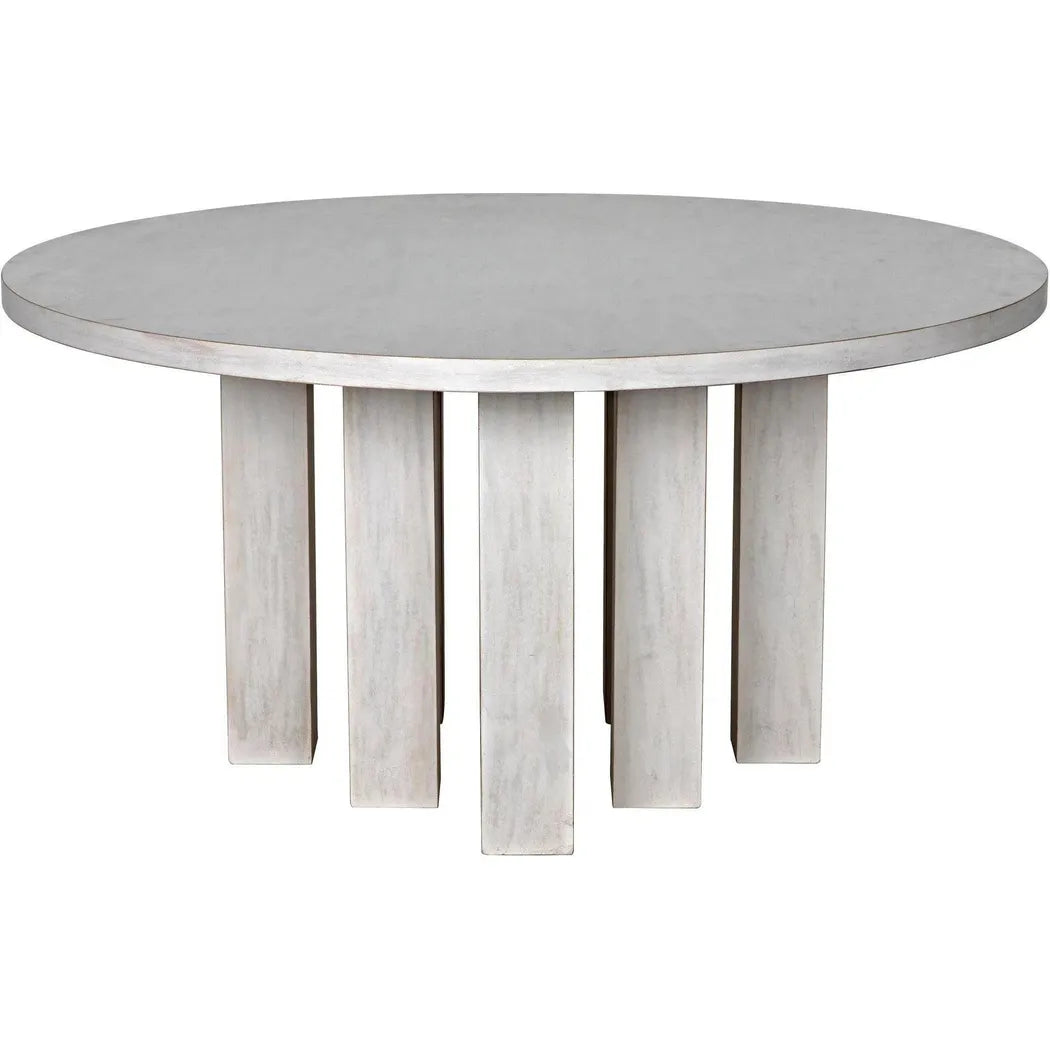 Resistance Dining Table, White Wash