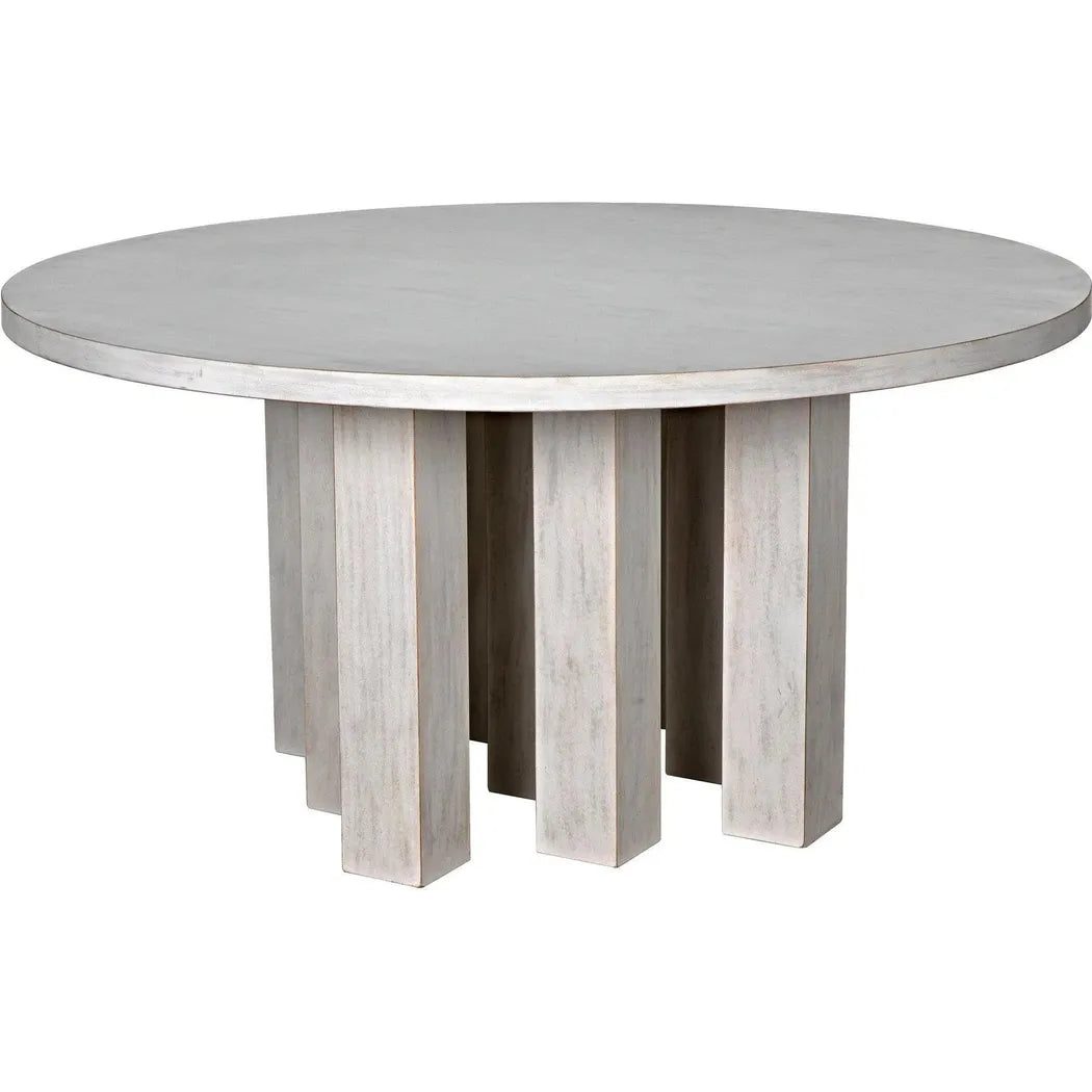Resistance Dining Table, White Wash