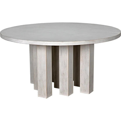 Resistance Dining Table, White Wash