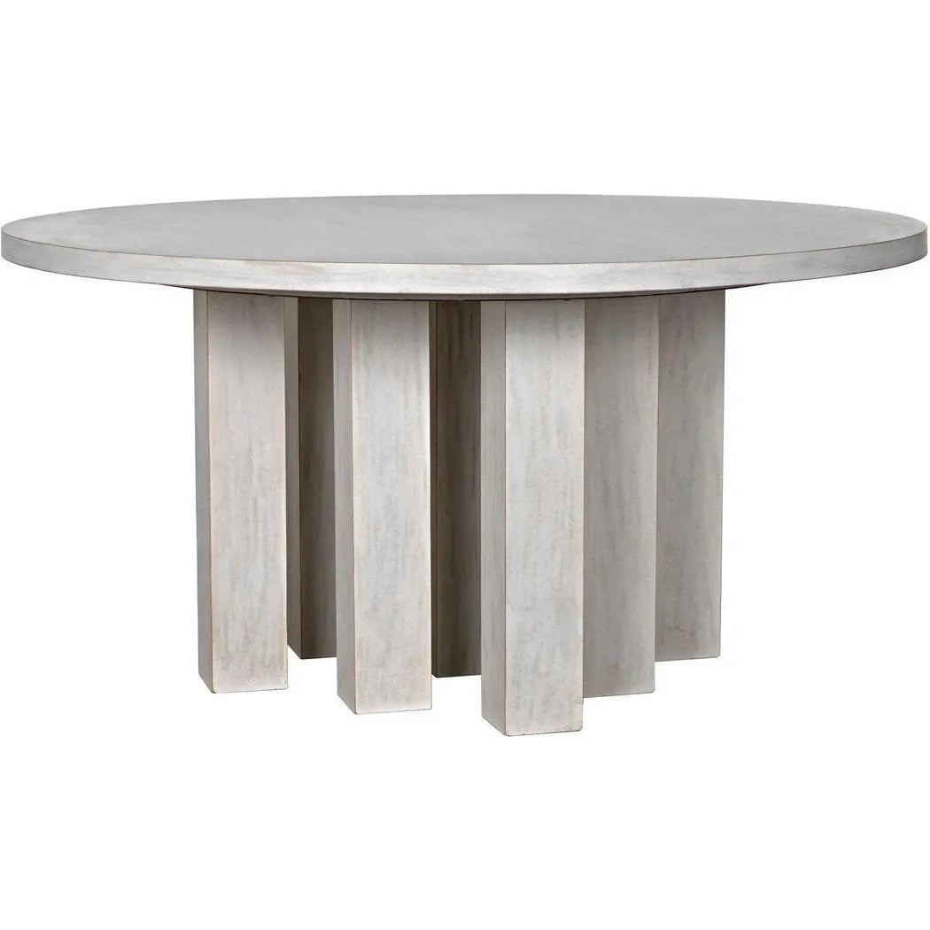 Resistance Dining Table, White Wash