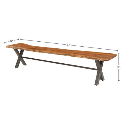 LH Home Restore Wooden Dining Bench