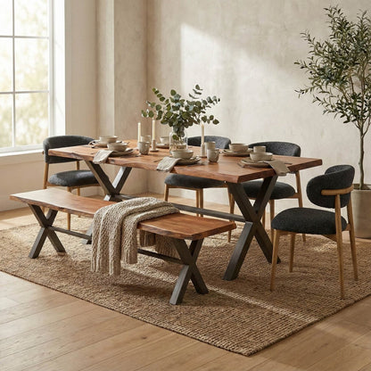 LH Home Restore Wooden Dining Bench
