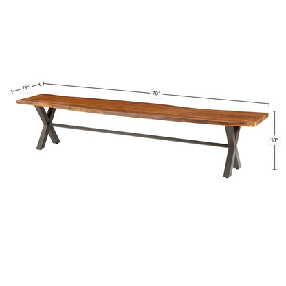 LH Home Restore Wooden Dining Bench