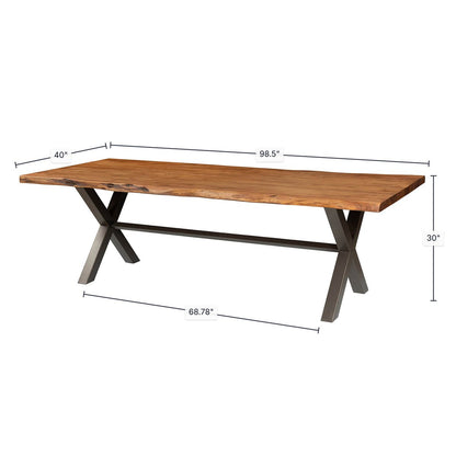 LH Home Restore Wooden Rectangular Dining Table