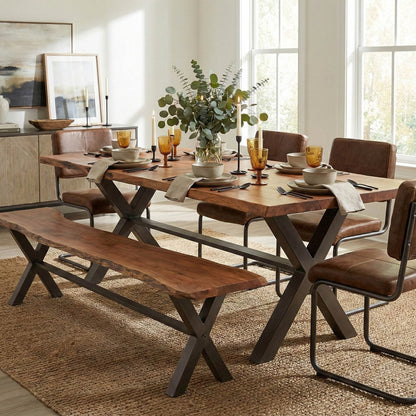 LH Home Restore Wooden Rectangular Dining Table