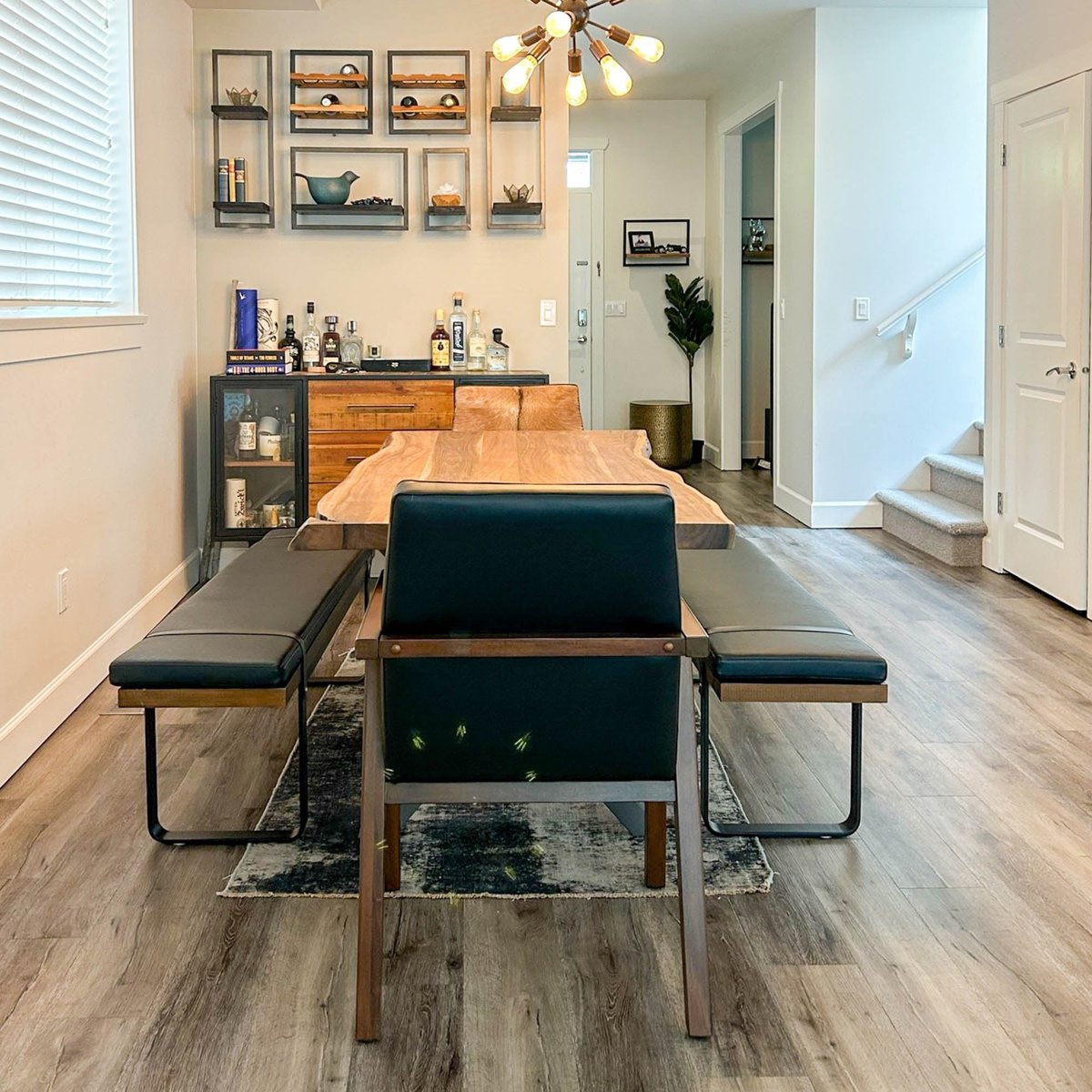 LH Home Restore Wooden Rectangular Dining Table