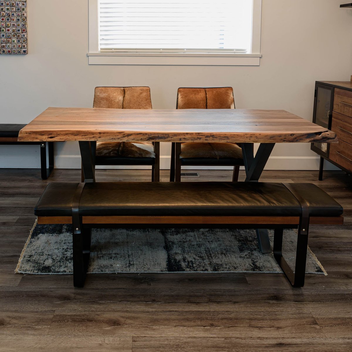 LH Home Restore Wooden Rectangular Dining Table