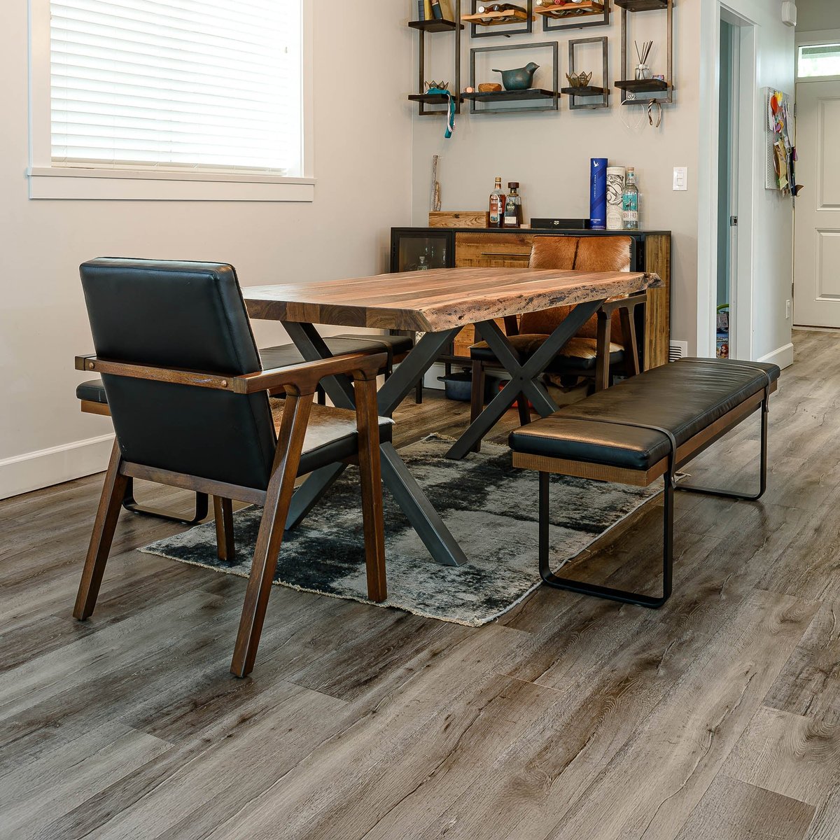 LH Home Restore Wooden Rectangular Dining Table