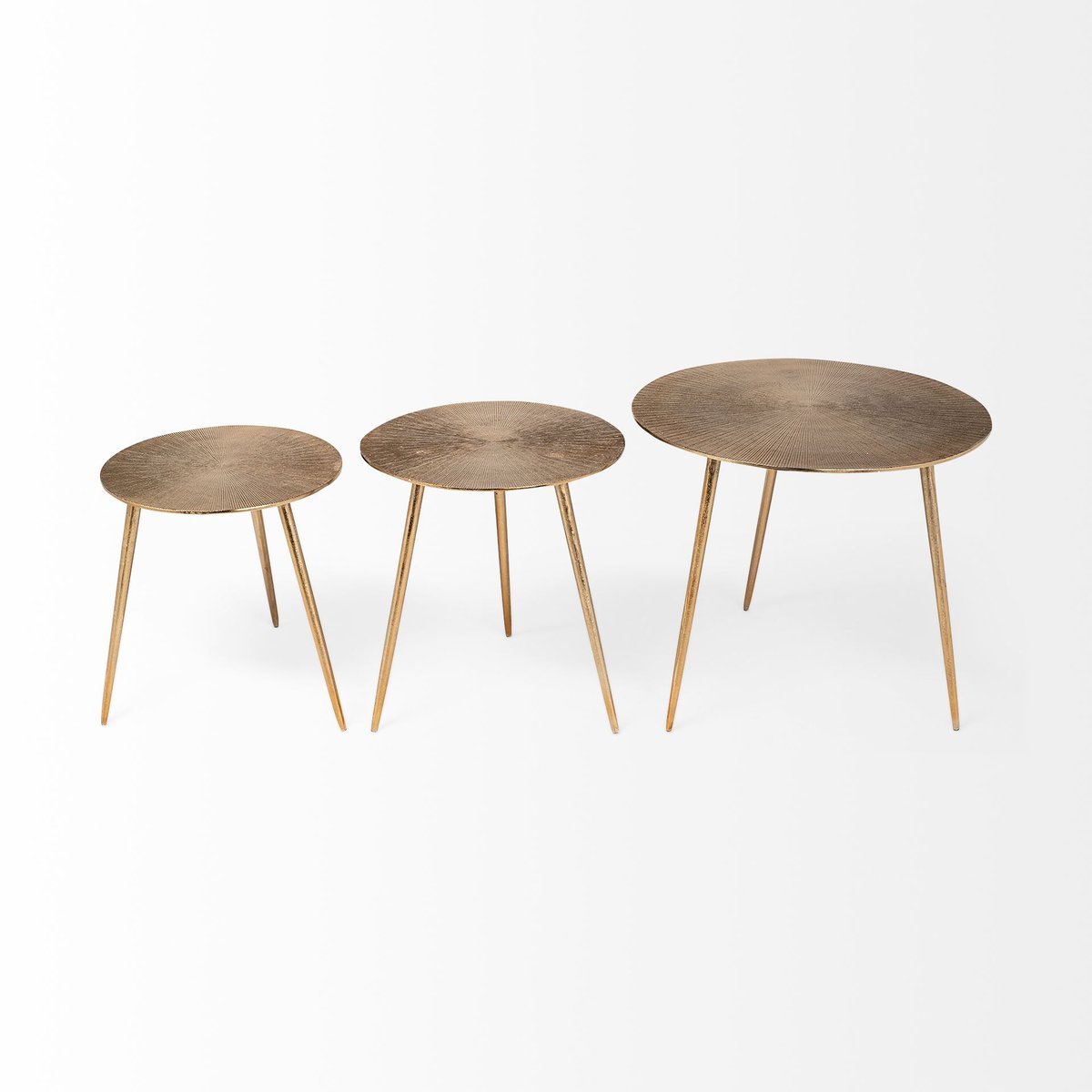 Mercana Reva Aluminum Round Accent Table