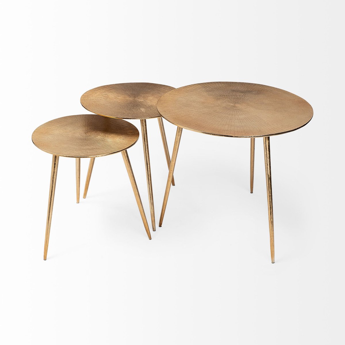 Mercana Reva Aluminum Round Accent Table