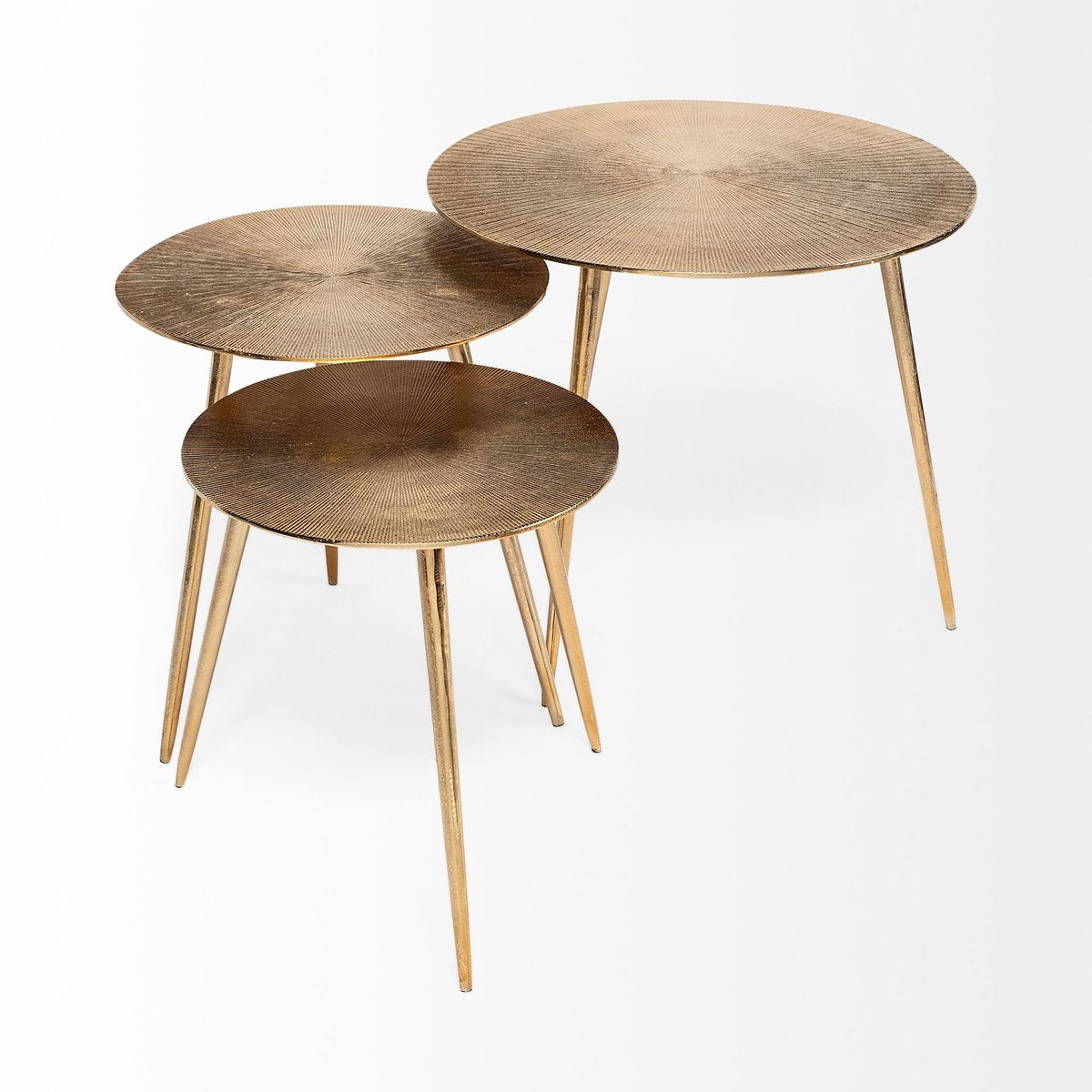 Mercana Reva Aluminum Round Accent Table