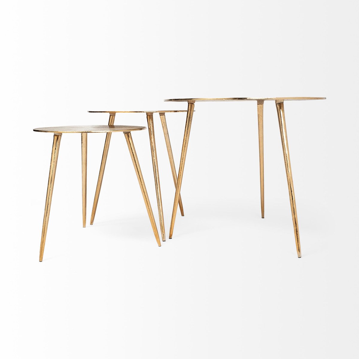Mercana Reva Aluminum Round Accent Table