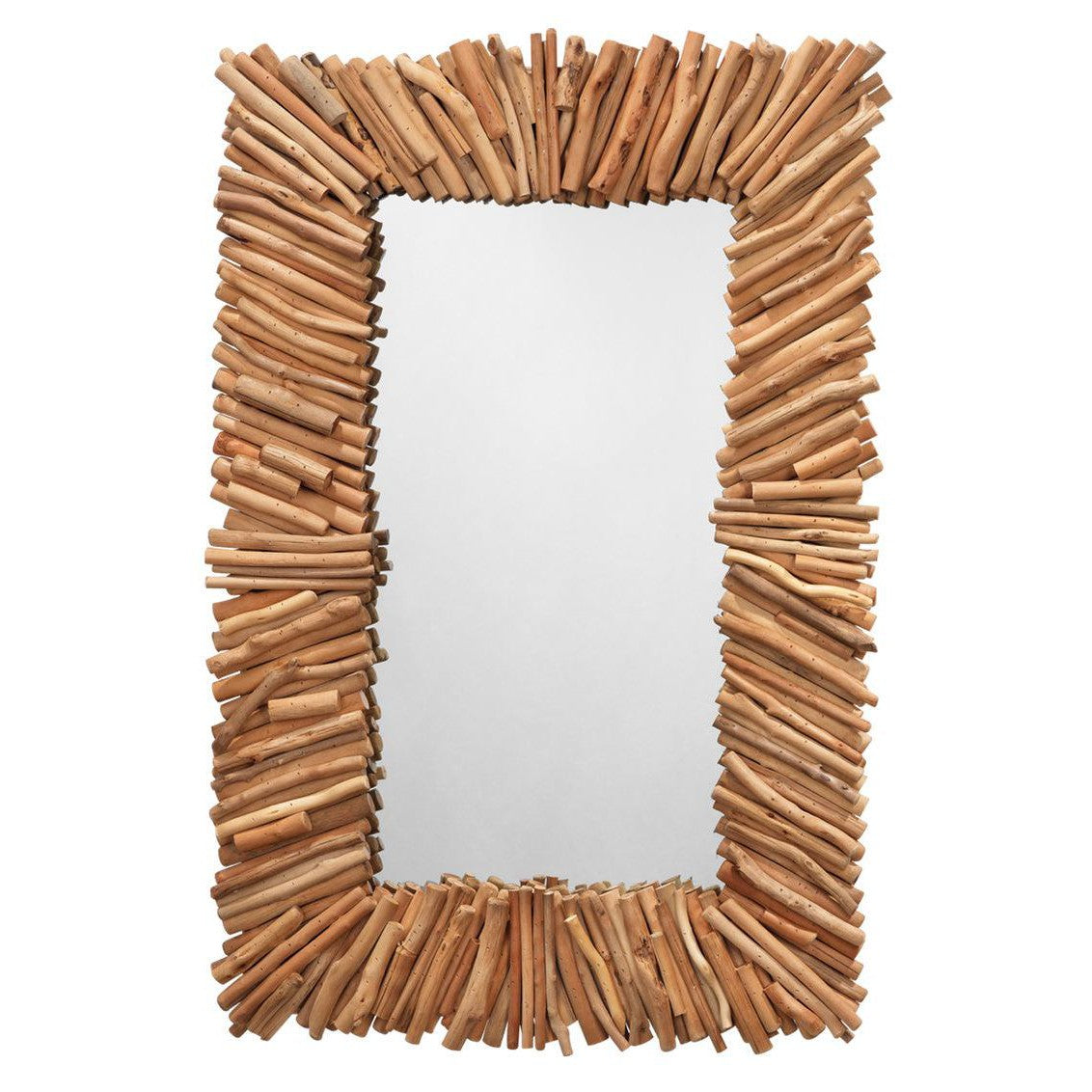 Reversible Natural Driftwood Rectangle Wall Mirror Wall Mirrors Sideboards and Things By Jamie Young