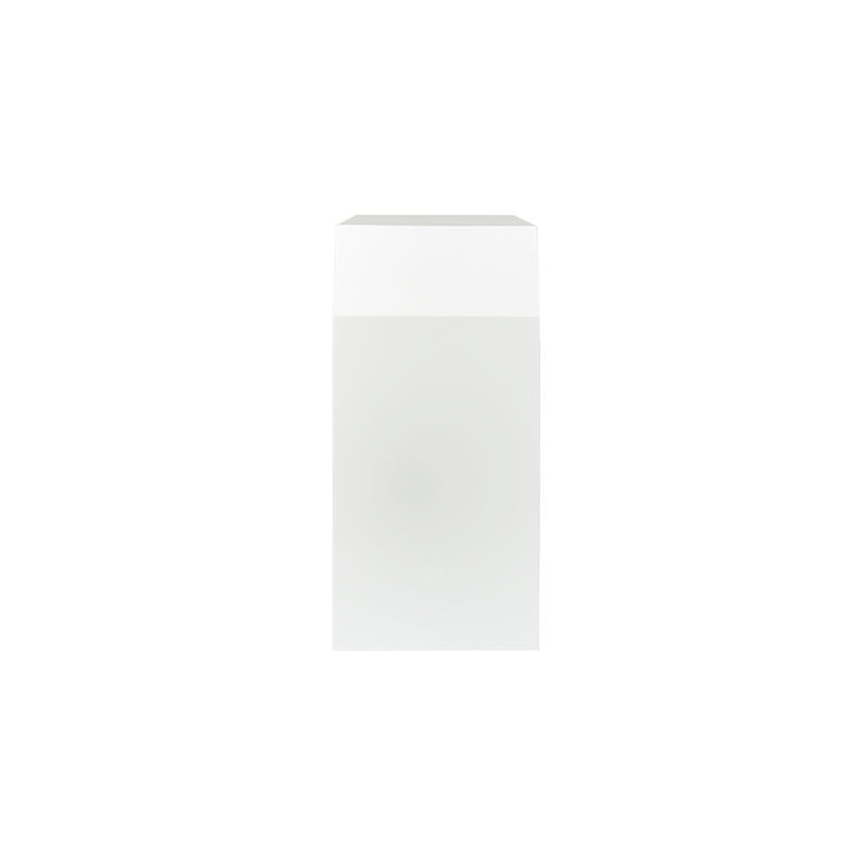 Chelsea House Rhea Modernist Architectural Shaped White Console Table