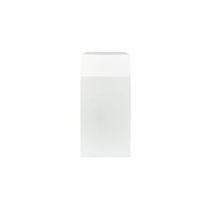 Chelsea House Rhea Modernist Architectural Shaped White Console Table