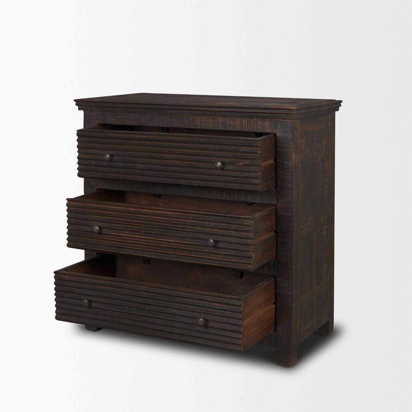Rhett Three Drawers Wood Chest