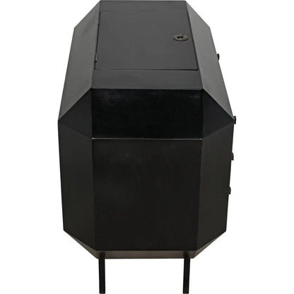 Noir Rhiana Wood Black Dresser
