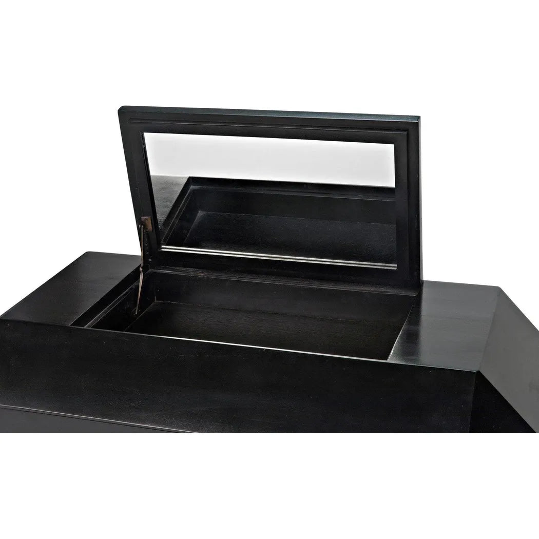 Noir Rhiana Wood Black Dresser