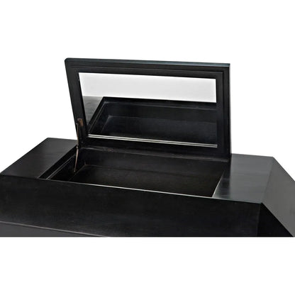 Noir Rhiana Wood Black Dresser