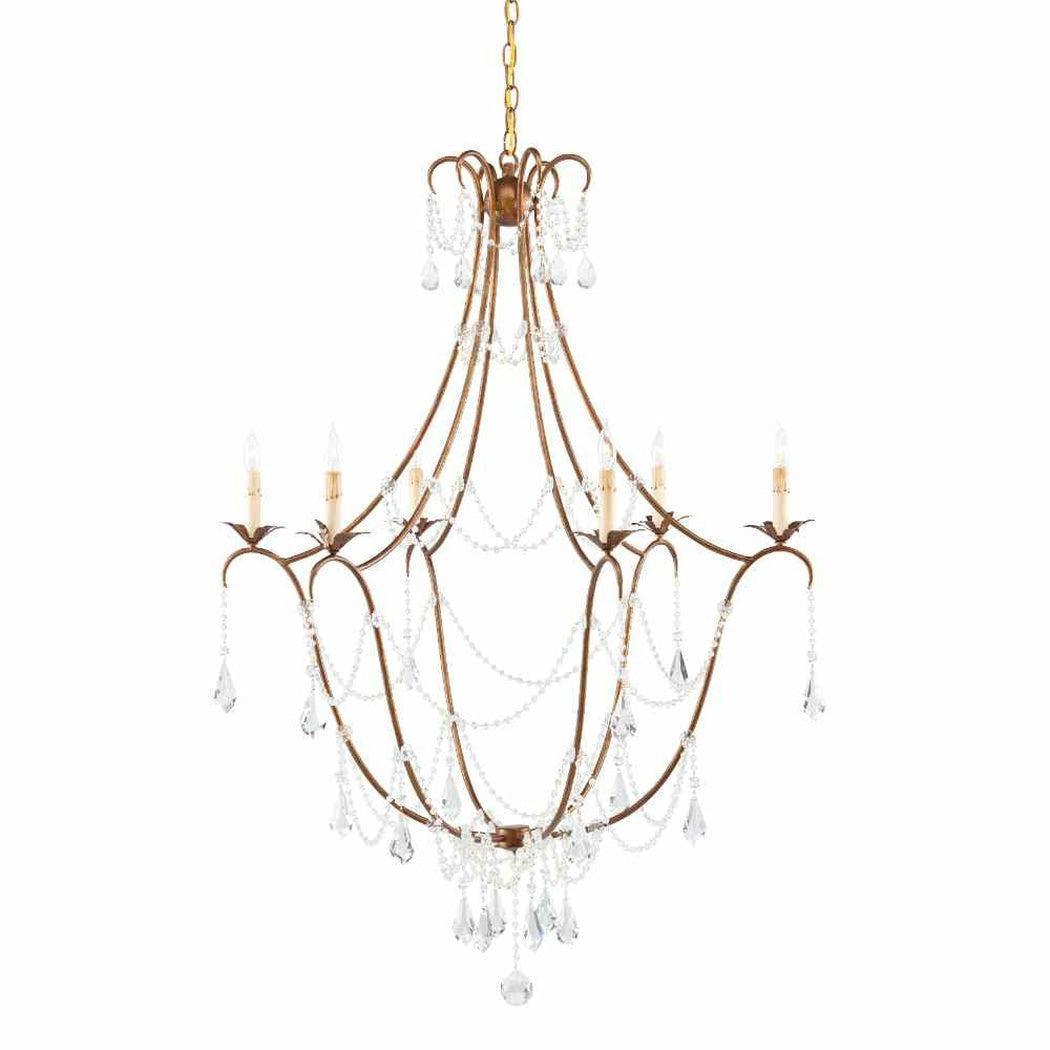 Rhine Gold Elizabeth Gold Chandelier Lillian August Collection Chandeliers Sideboards and Things By Currey & Co