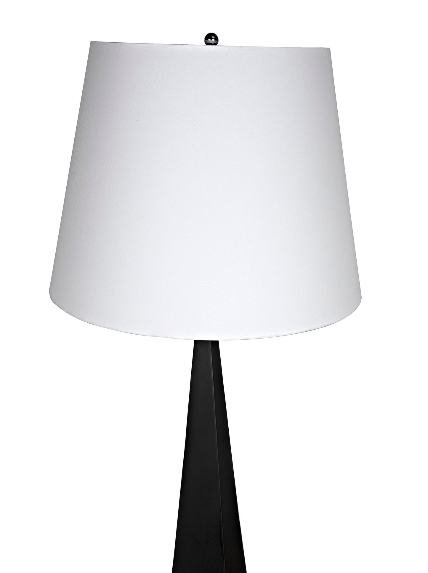 Rhombus Floor Lamp with Shade, Black Metal-Floor Lamps-Noir-Sideboards and Things