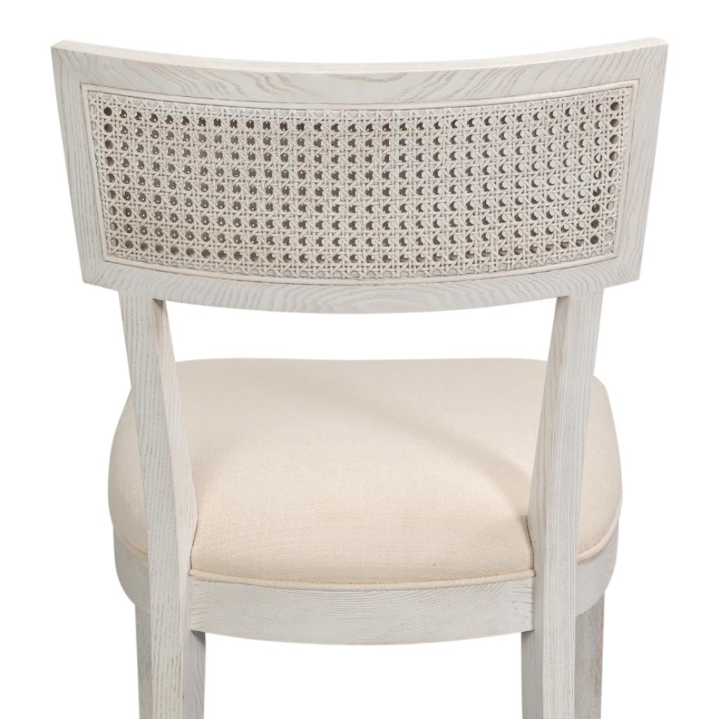 Ridge Cream Performance Fabric Armless Dining Chair