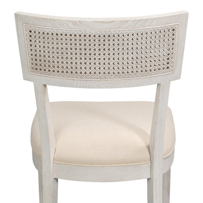 Ridge Cream Performance Fabric Armless Dining Chair