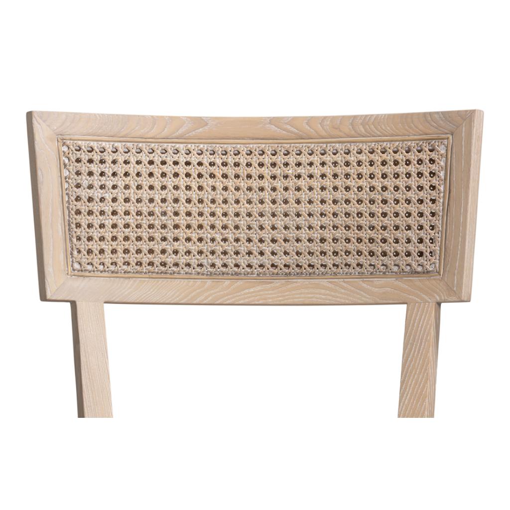 Ridge Cream Performance Fabric Armless Dining Chair