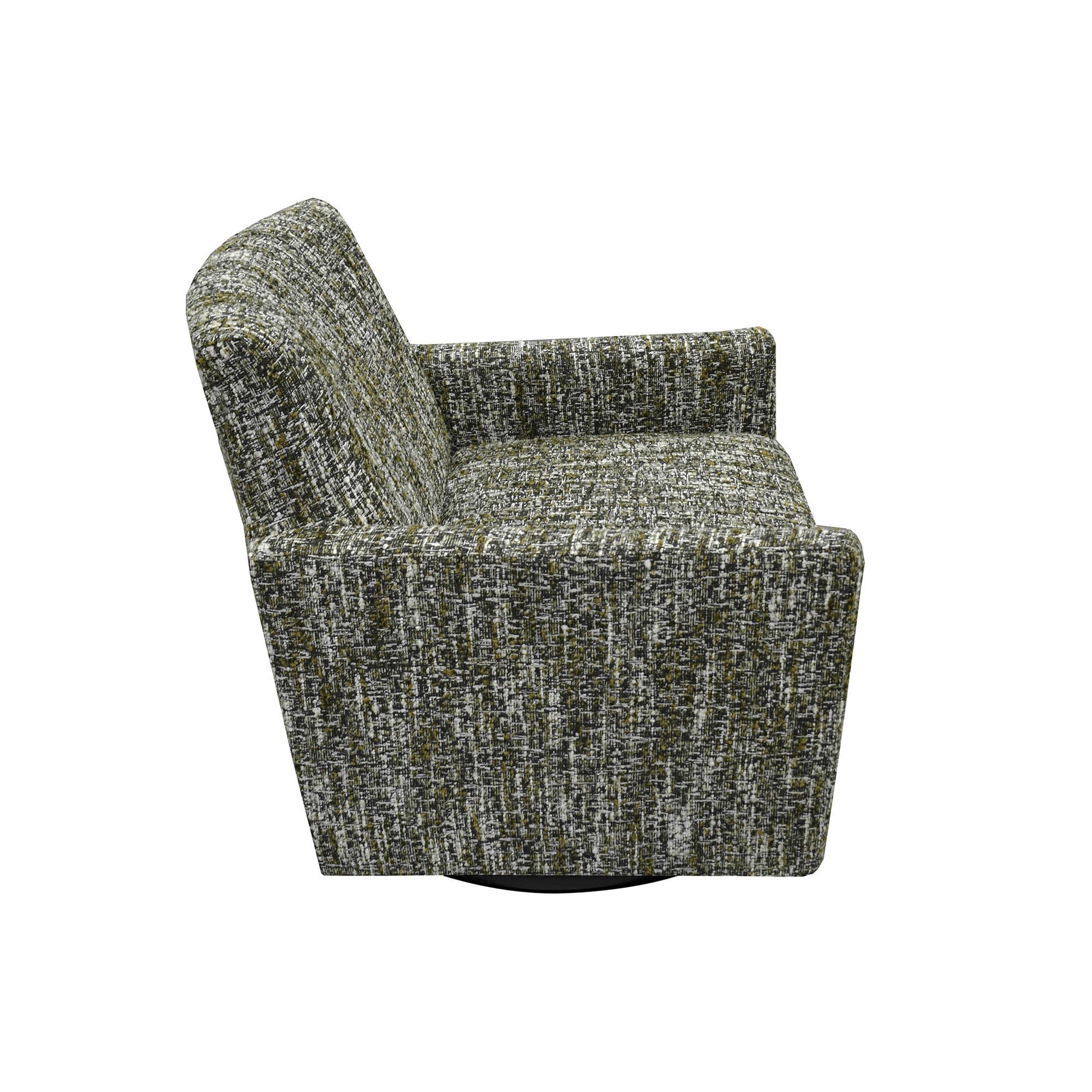 LH Home Riley Fabric Swivel Club Chair
