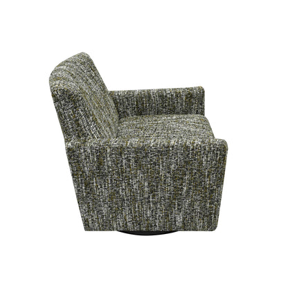 LH Home Riley Fabric Swivel Club Chair
