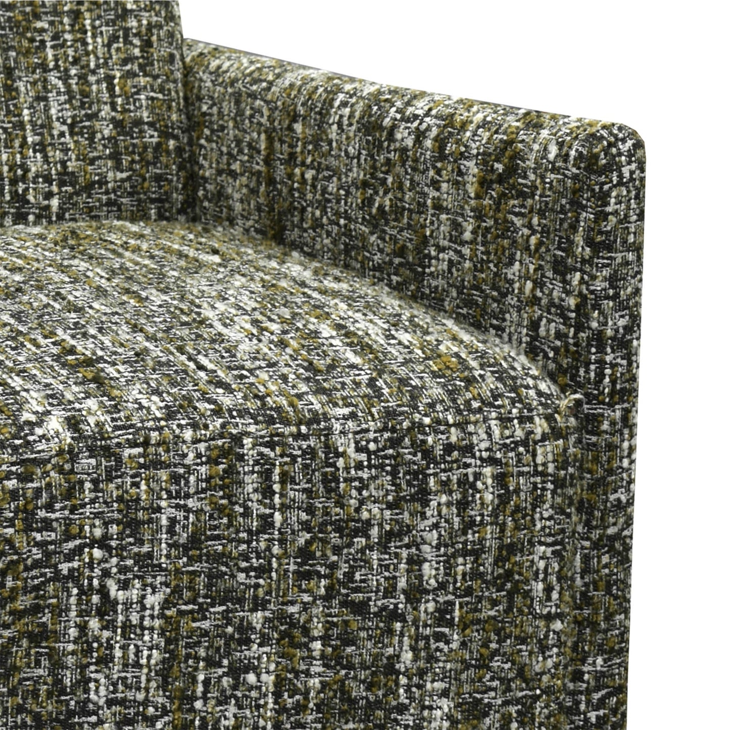 LH Home Riley Fabric Swivel Club Chair