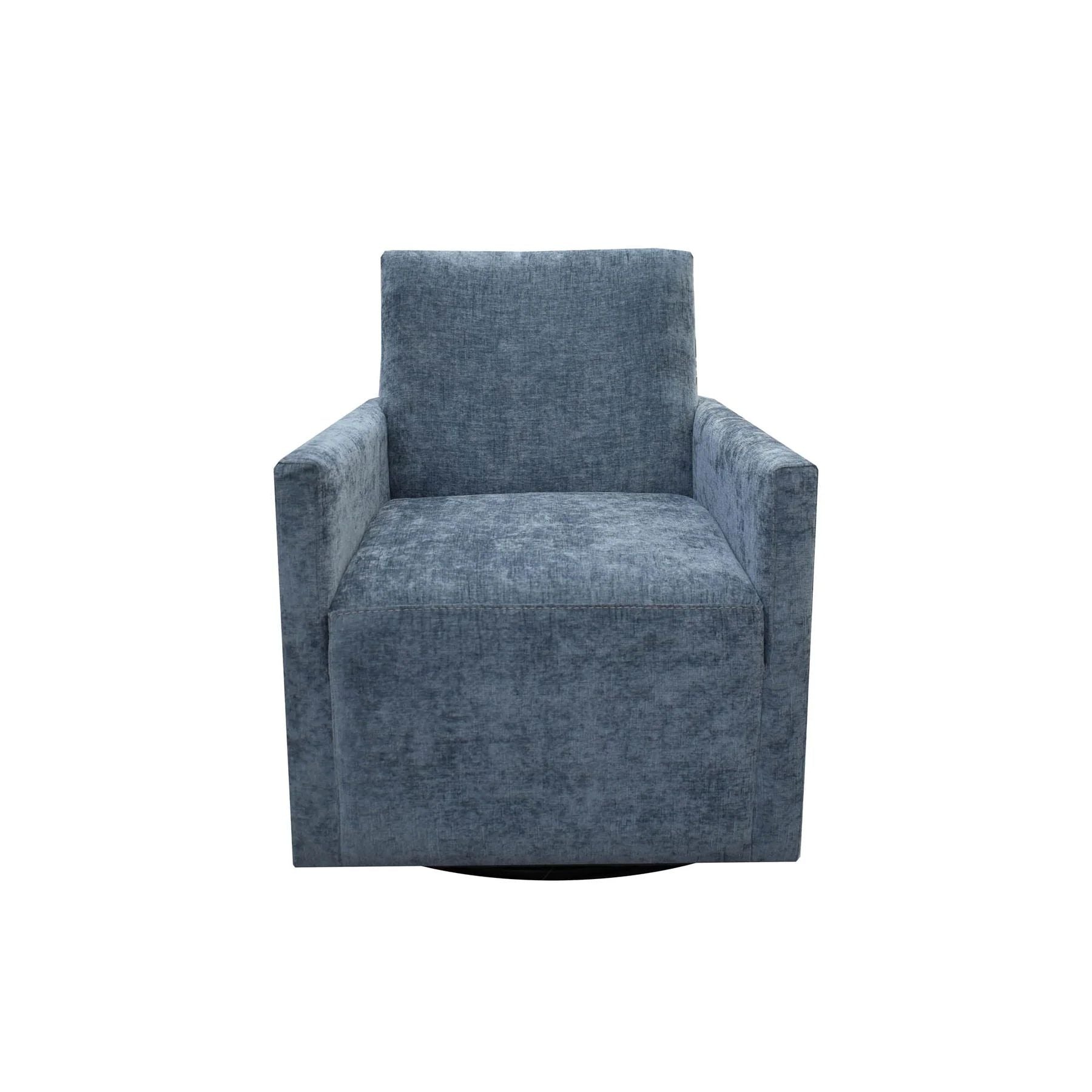 LH Home Riley Fabric Swivel Club Chair