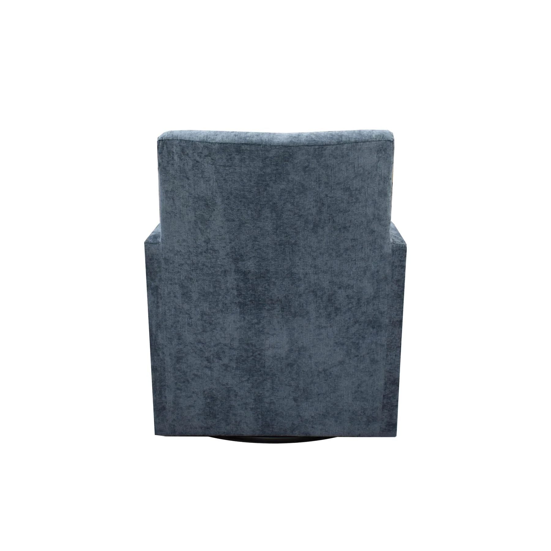 LH Home Riley Fabric Swivel Club Chair