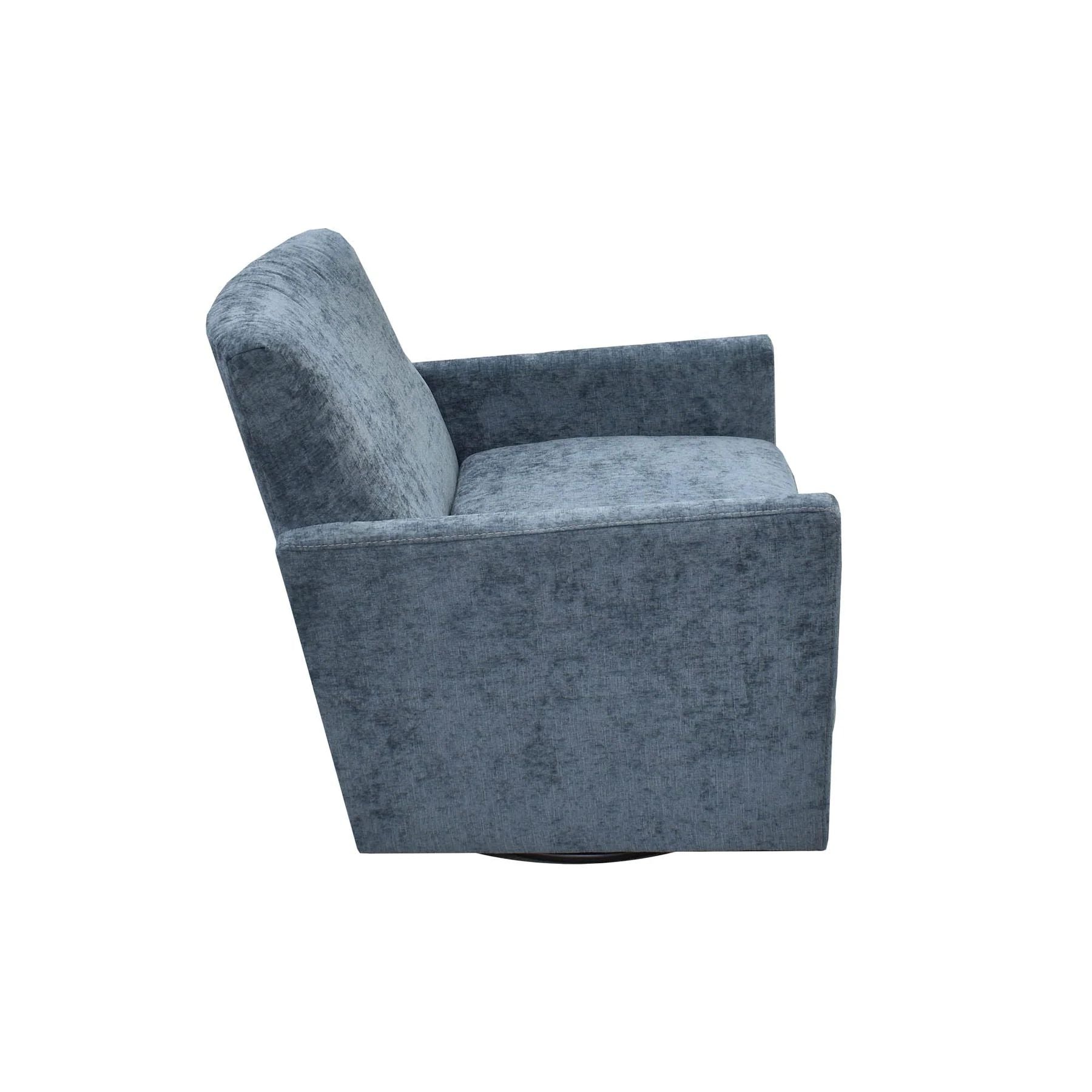 LH Home Riley Fabric Swivel Club Chair