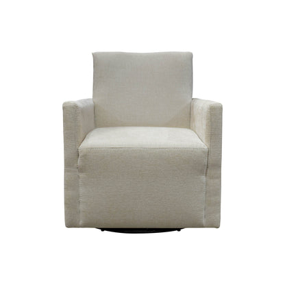 LH Home Riley Fabric Swivel Club Chair