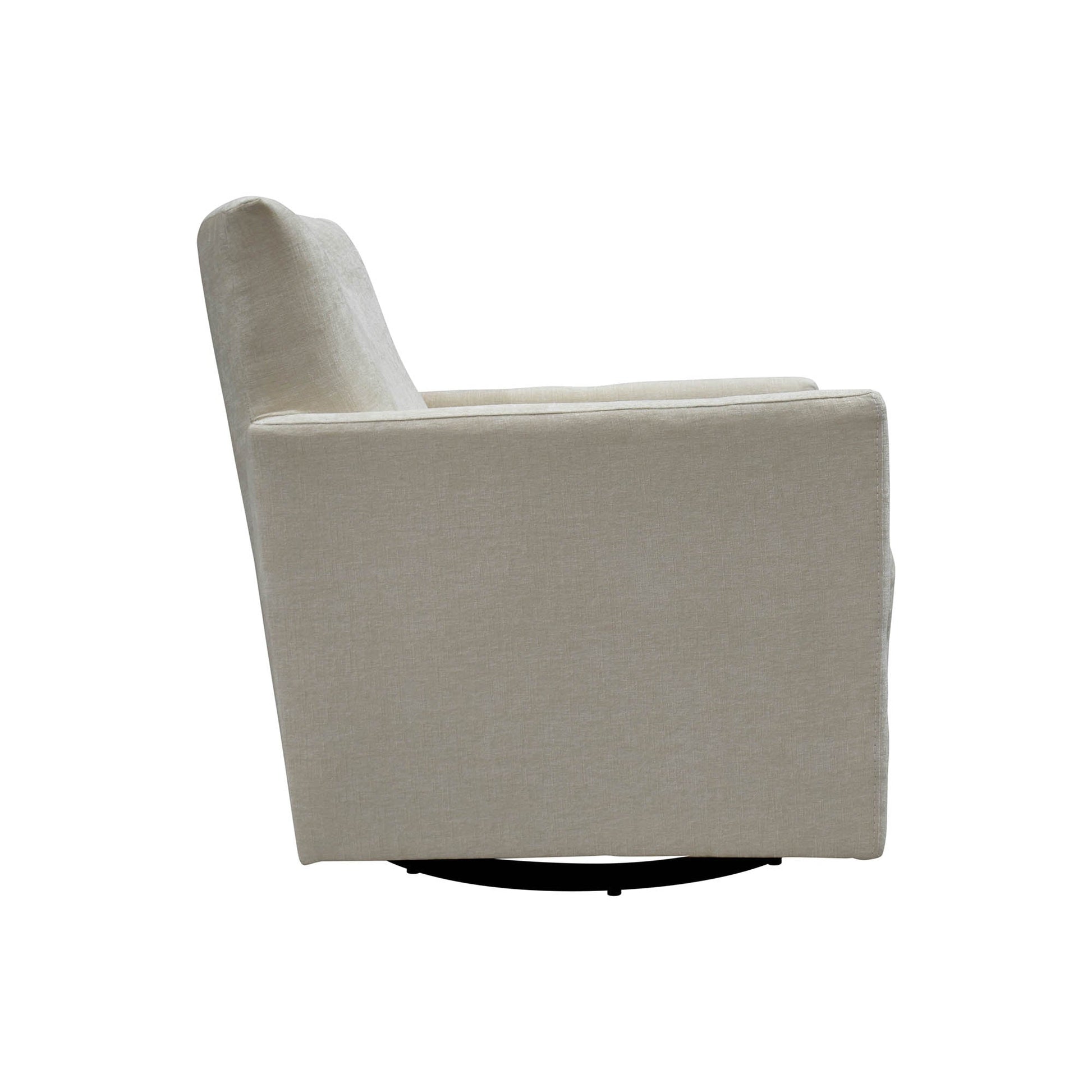 LH Home Riley Fabric Swivel Club Chair