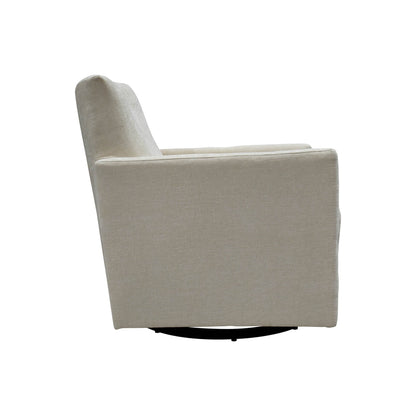 LH Home Riley Fabric Swivel Club Chair