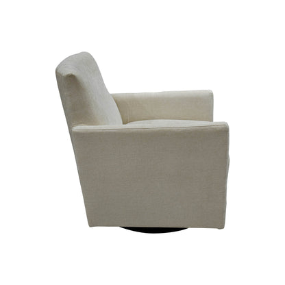 LH Home Riley Fabric Swivel Club Chair