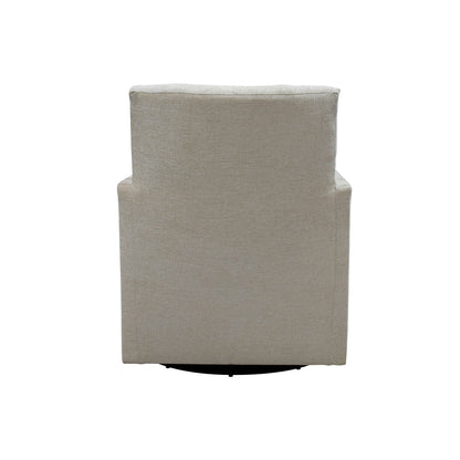 LH Home Riley Fabric Swivel Club Chair
