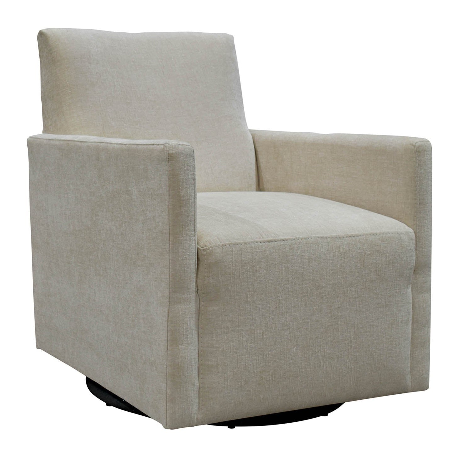 LH Home Riley Fabric Swivel Club Chair