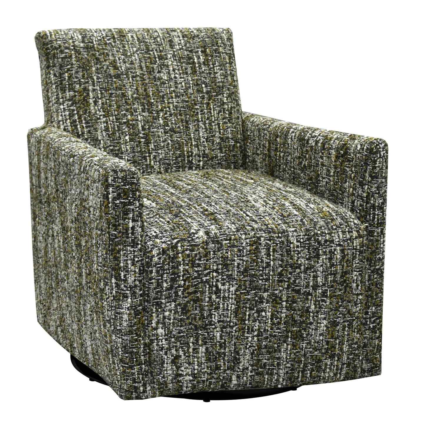 LH Home Riley Fabric Swivel Club Chair