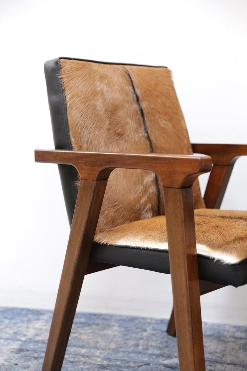 LH Home Rio Cool Leather Accent Chair