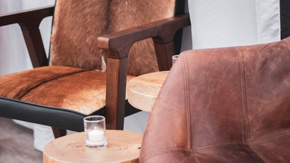 LH Home Rio Cool Leather Accent Chair